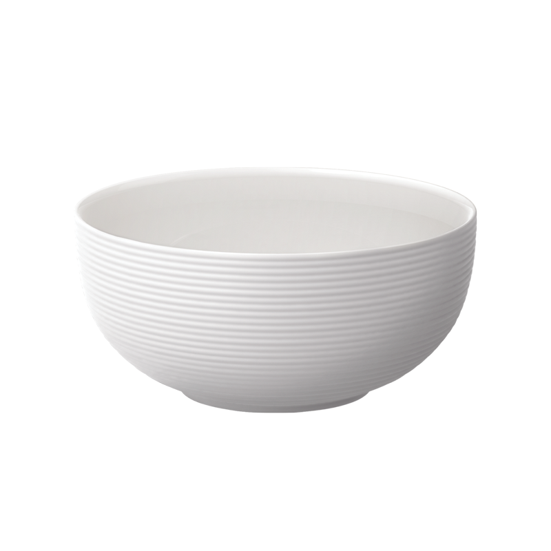 FLUTE - 19.5CM SERVE BOWL (WHITE)