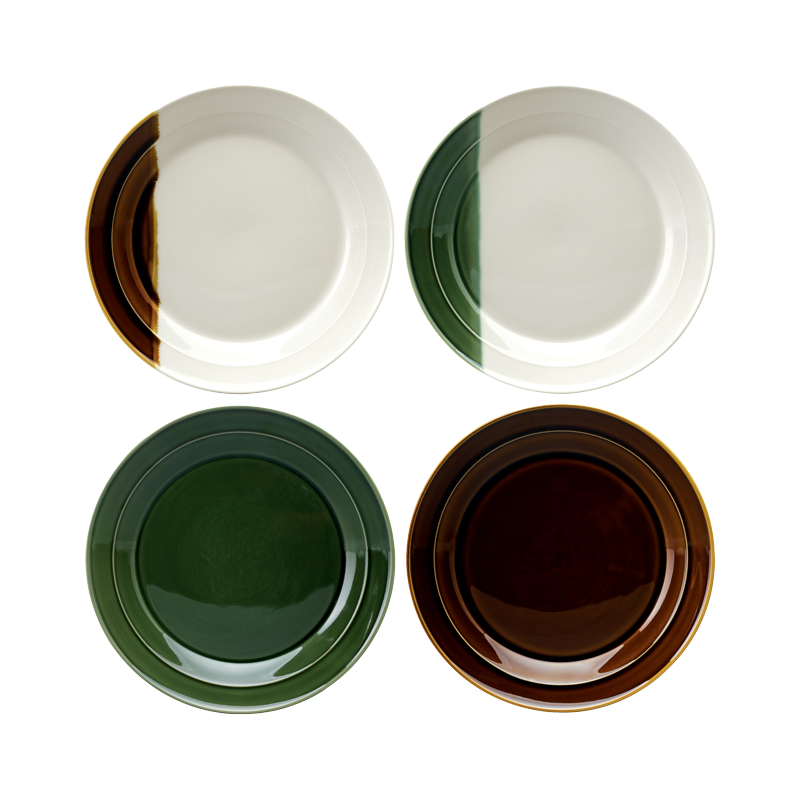 SANCAI - SET OF 4 X 17CM SIDE PLATE (ASSORTED)