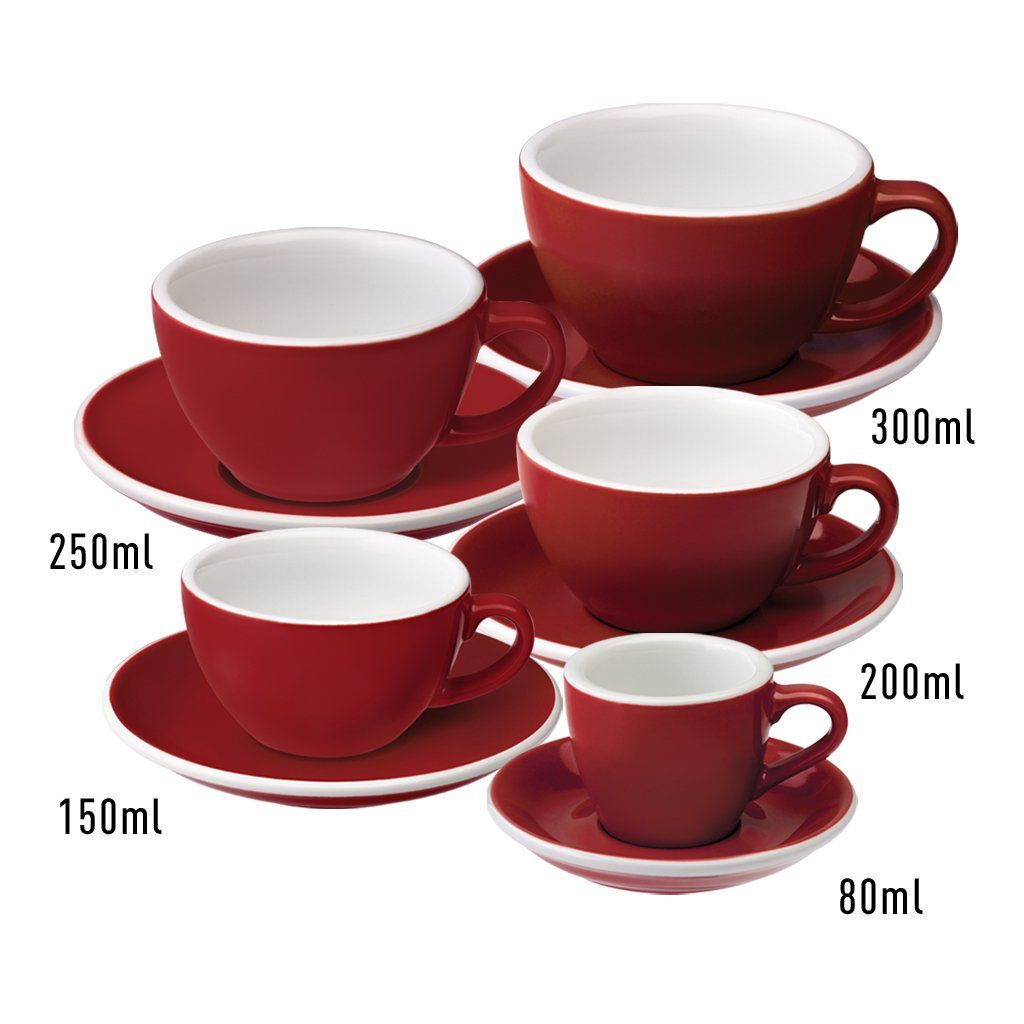 Egg 150ml Flat White Cup & Saucer (3 Potters)
