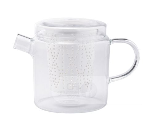 Weave Glass Teapot with Porcelain Infuser (Clear) 700ml