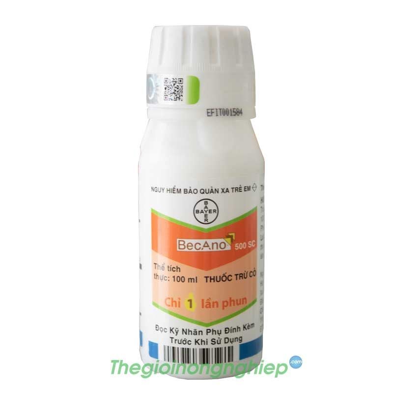 Becano 500SC – Thuốc trừ cỏ tiền nảy mầm – không chọn lọc – sử dụng trên cây lâu năm - Thuốc BVTV