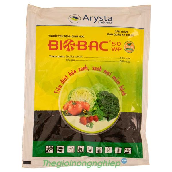 BIOBAC 50WP - Tiêu Diệt Héo Xanh, Sạch Mọi Mầm Bệnh - Bacillus Subtili ...