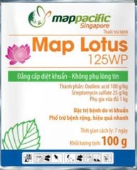  map Lotus 125WP -  Đặc Trị Bệnh Bạc Lá (Cháy Bìa Lá) Trên Cây Lúa - Oxolinic acid & Streptomycin sulfate
