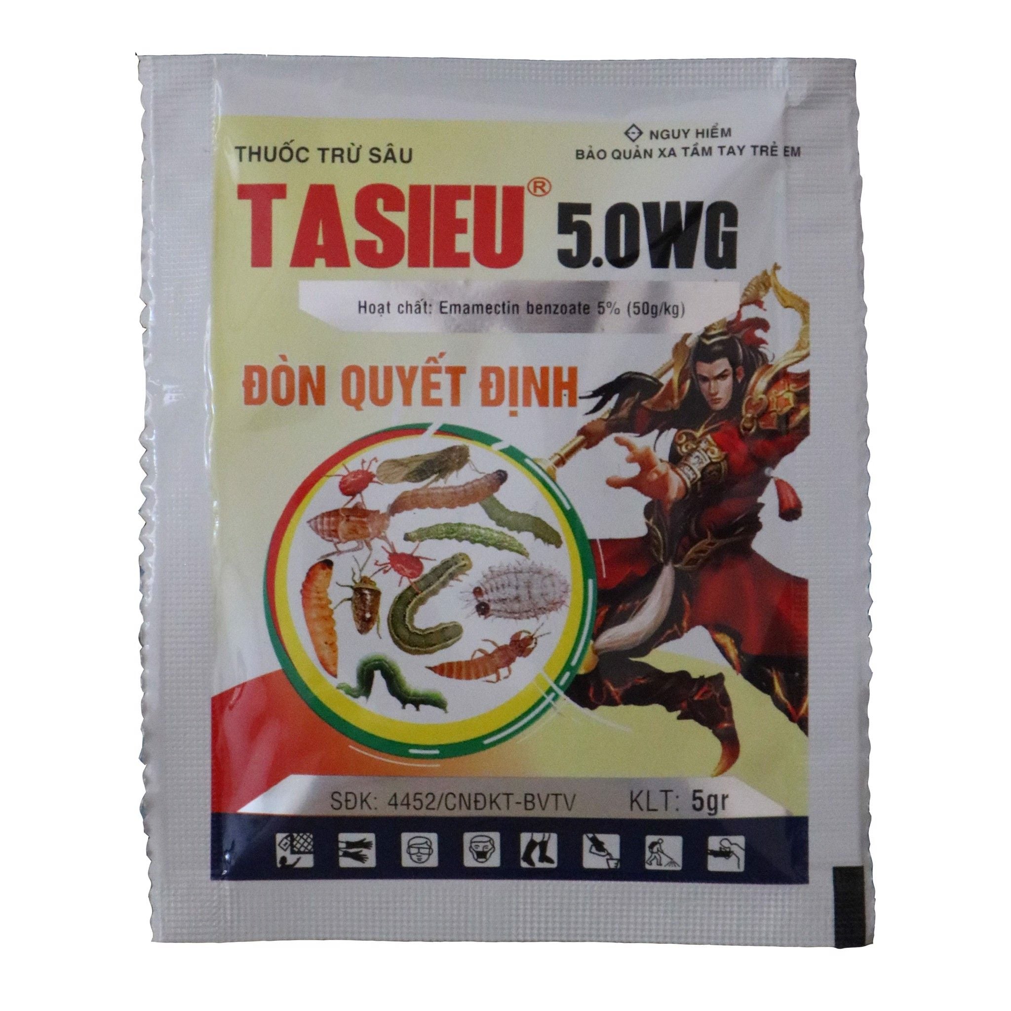 Tasieu 5.0WG - Đặc trị bọ trĩ , Sâu Tơ, Sâu Xanh, Rầy Xanh, Nhện Đỏ - 5gr - Thuốc Trừ Sâu