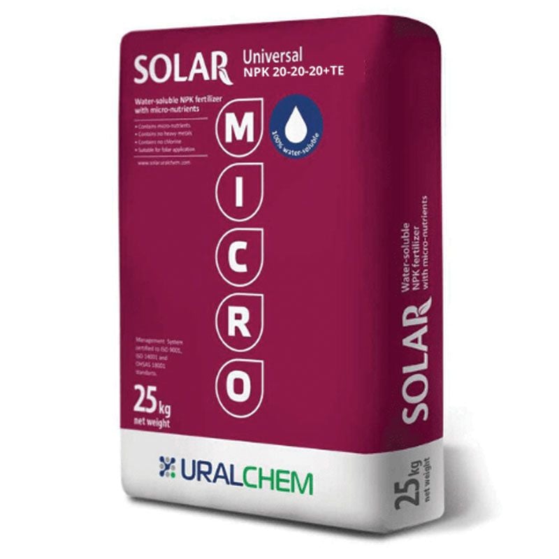 Phân Bón Tưới Nhỏ Giọt SOLAR NPK 20-20-20+TE