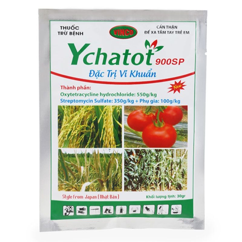 YCHATOT 900SP - Thuốc Đặc Trị Vi Khuẩn Cho Cây Trồng - Oxytetracycline hydrochloride & Streptomycin Sulfate - Thuốc BVTV
