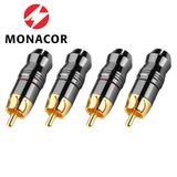  Đầu rắc RCA cao cấp Interconnect Monacor T-723G (bộ 4 cái) 