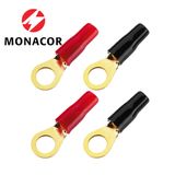  Đầu cos vòng mạ vàng Monacor MFC-410R (túi 4 cái) 