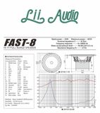  Củ loa rời toàn dải 20cm Lii Audio Fast-8 