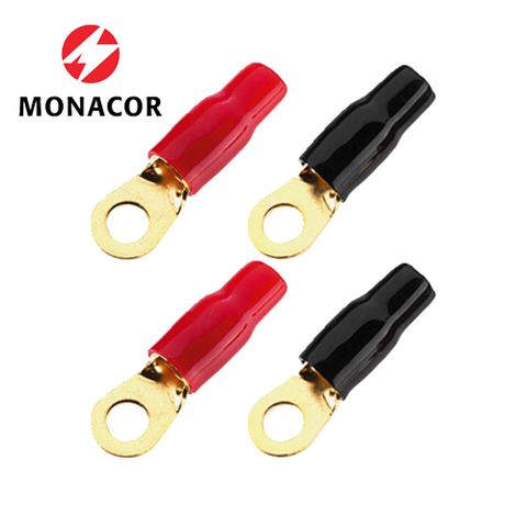  Đầu cos vòng mạ vàng Monacor MFC-425R (túi 4 cái) 