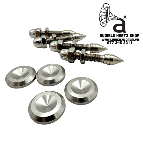  Bộ 4 chân đinh chén hứng dài bằng inox 304 ren 8mm 