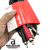  Dây tín hiệu Hosa CPR-202 2x6.3mm ra 2 RCA dài 2m 