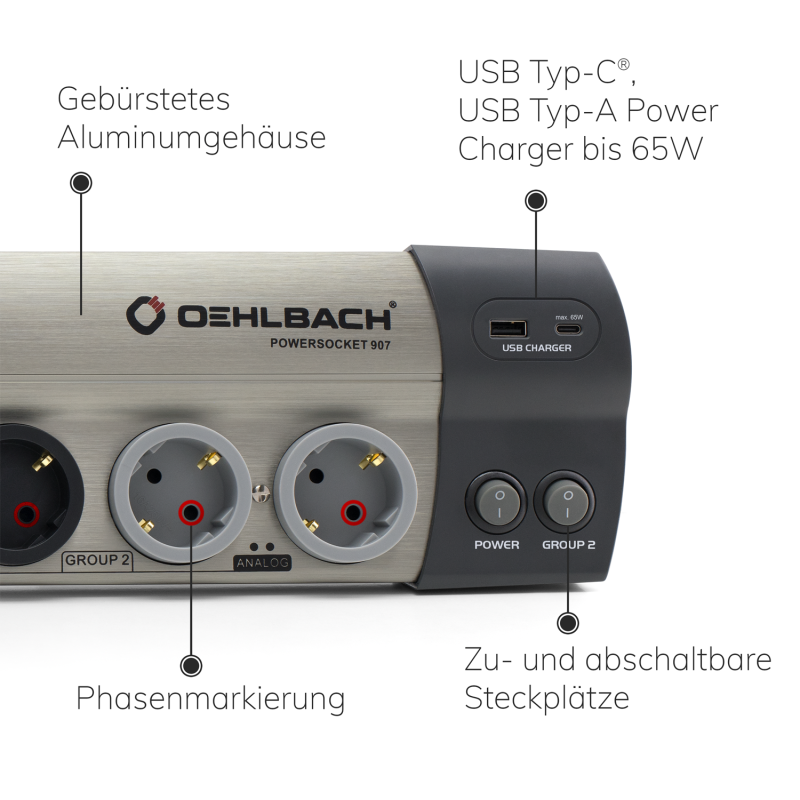  Ổ cắm cao cấp Oehlbach PowerSocket 907 MK2 