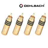  Jack tín hiệu AV/RCA Interconnect Oehlbach Hyper Cut Cool Gold 
