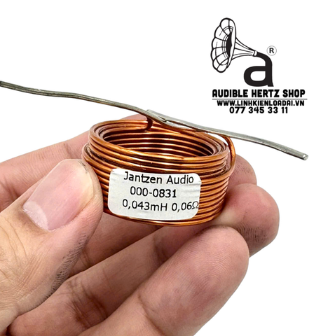  Cuộn cảm 0.043mH Air core Jantzen-Audio DCR 0.06 Ohm dây 1.2mm 