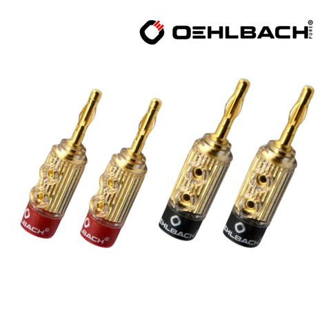  Bộ jack bắp chuối cao cấp Oehlbach Fusion Banana 