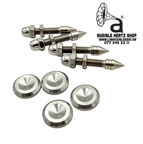  Bộ 4 chân đinh chén hứng dài bằng inox 304 ren 8mm 