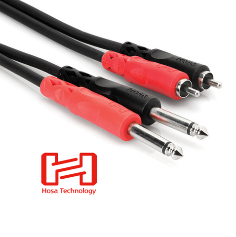  Dây tín hiệu Hosa CPR-202 2x6.3mm ra 2 RCA dài 2m 