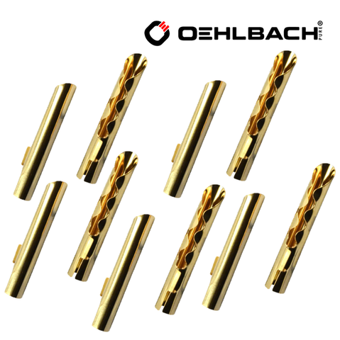  Bộ jack bắp chuối răng cưa Oehlbach Banana Tube 
