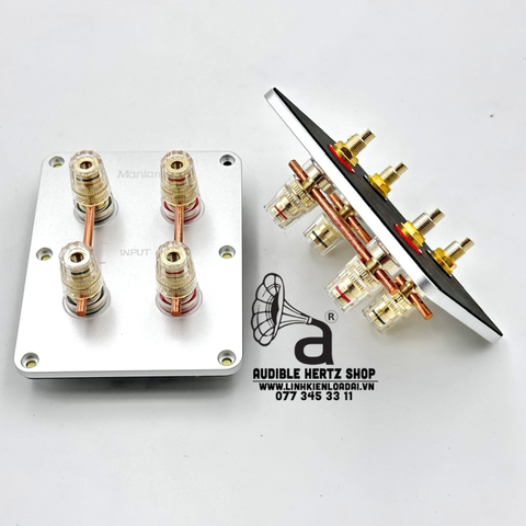  Trạm loa 4 cầu bi-amp bi-wire nhôm phay nguyên khối (theo cặp) 