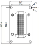  Củ loa siêu tép ribbon 11x7cm 94dB GRS RT2.0-8 