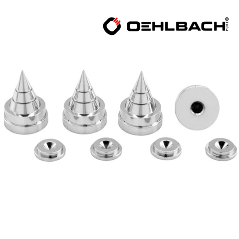  Chân đinh chén hứng Oehlbach Spikes S2000 màu bạc 