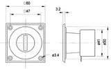  Biến trở/ Chiết áp/ L-pad 8 ohm 20W Visaton LC 57 