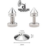  Chân đinh Chén hứng bằng đồng nguyên chất mạ Rhodium (Bộ 4 chiếc) 