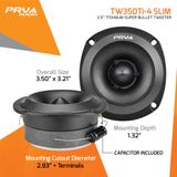  Củ loa tép đầu đạn 104dB 120W PRV Audio TW350Ti-4 