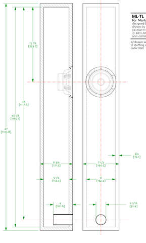  Loa Cột MLTL cho Markaudio Alpair 10 