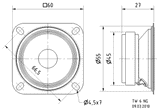  Củ loa rời siêu tép giấy Visaton TW 6 NG 