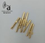  Jack bắp chuối răng cưa đồng mạ vàng kèm ống co nhiệt (Bộ 8 chiếc) 