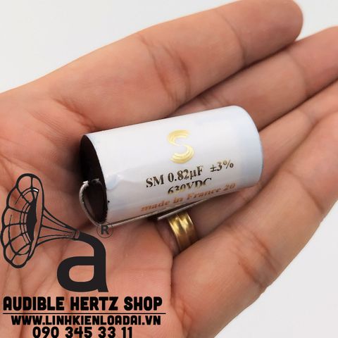  Tụ 0.82uf 630V 0.82mfd 630V Solen Film & Foil Fast Caps (Pháp) 