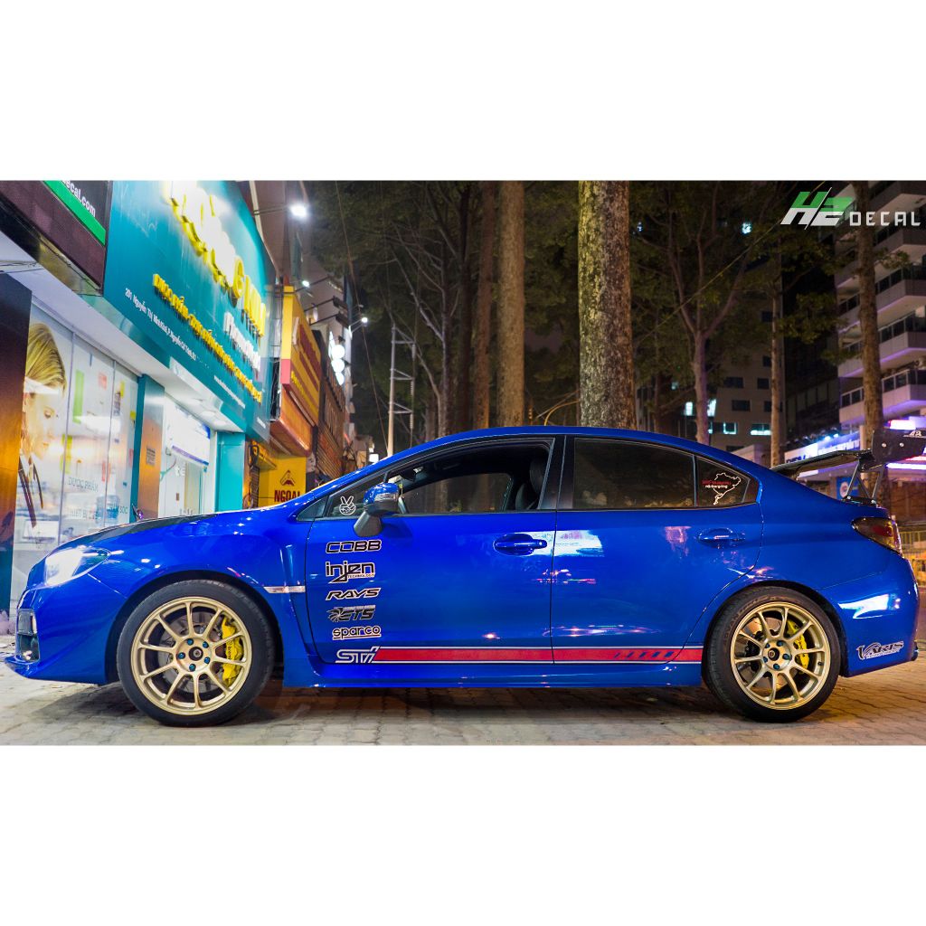 TEM XE SUBARU STI - MẪU 002