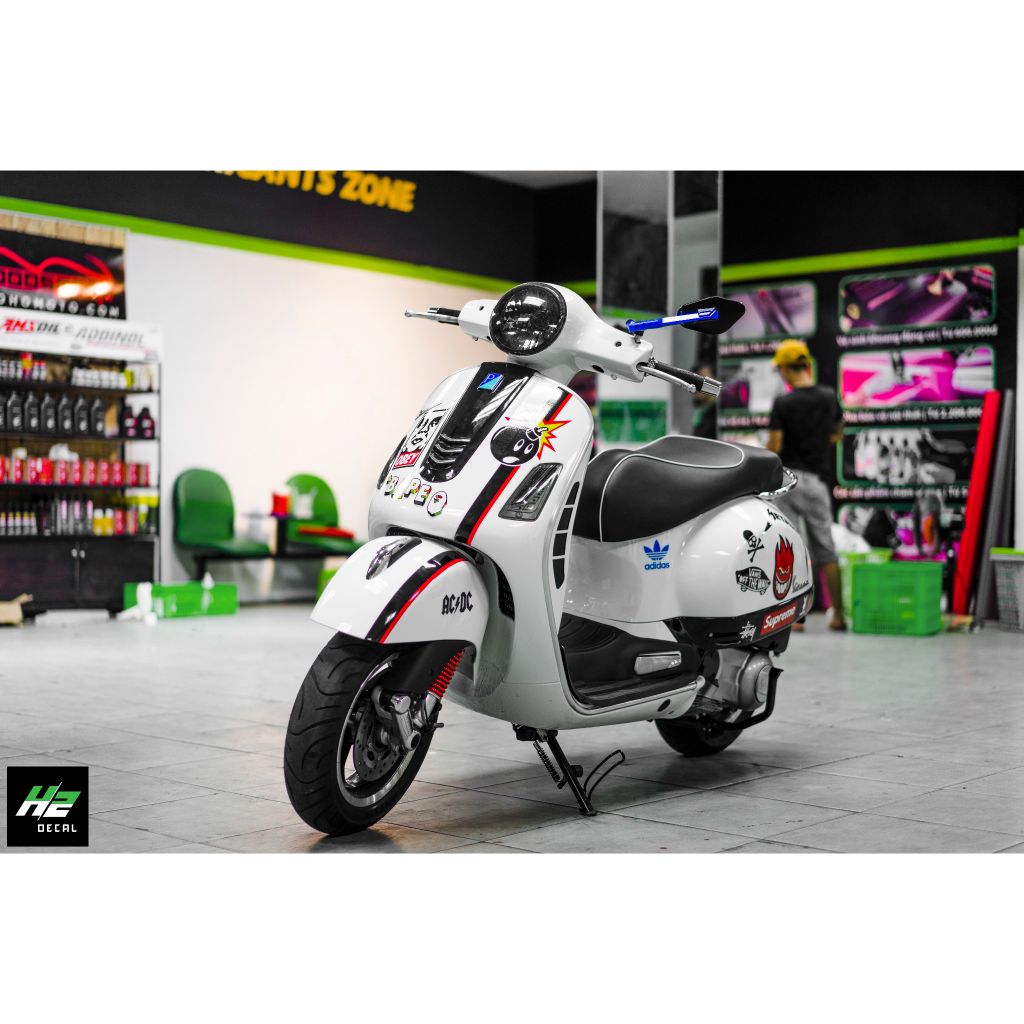 TEM XE VESPA GTS - MẪU 001