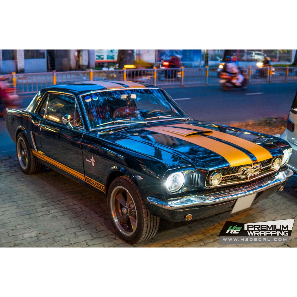 TEM XE FORD MUSTANG - MẪU 002 - H2 Studio - Decal