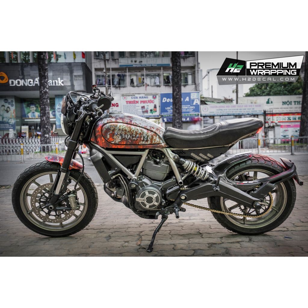 TEM XE SCRAMBLER - MẪU 012