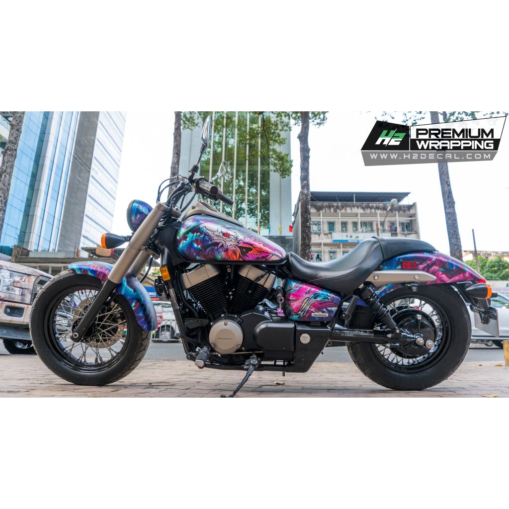 TEM XE HONDA SHADOW - MẪU 001