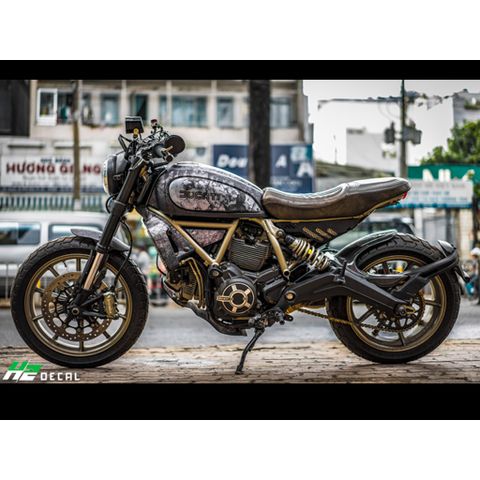 TEM XE SCRAMBLER - MẪU 005