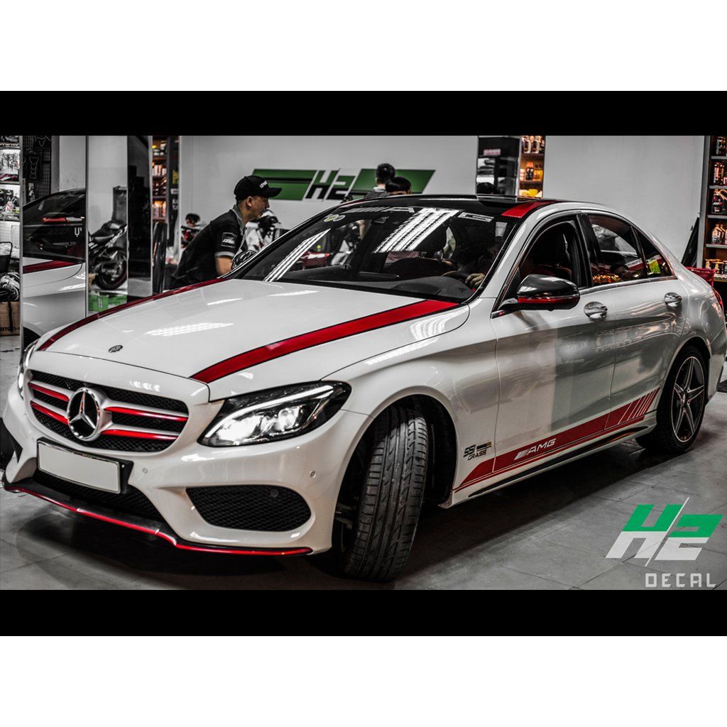 TEM XE MERCEDES C300 - MẪU 002