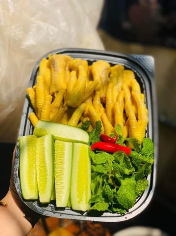  Chân gà nguyên chân hấp thảo dược - 500g 