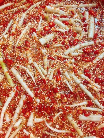  Trúc quân tử ngâm sốt chua ngọt 