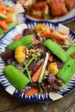 Lòng mề xào mướp hương