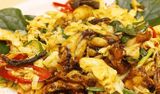 Ếch xào măng