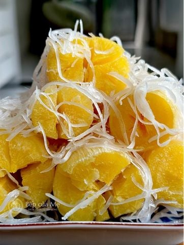  Sắn dẻo ruột vàng hấp cốt dừa - Hộp 500g 
