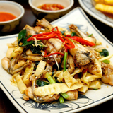 Ếch xào măng
