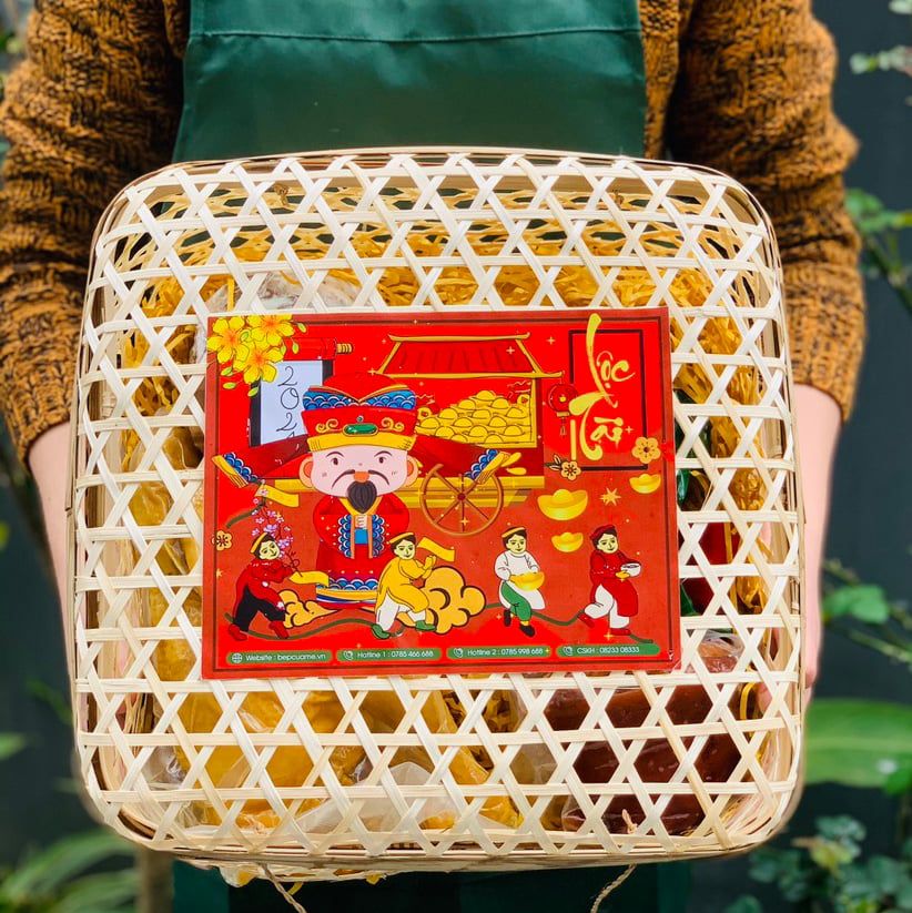  Giỏ mây Lộc Tài (giỏ vàng) 