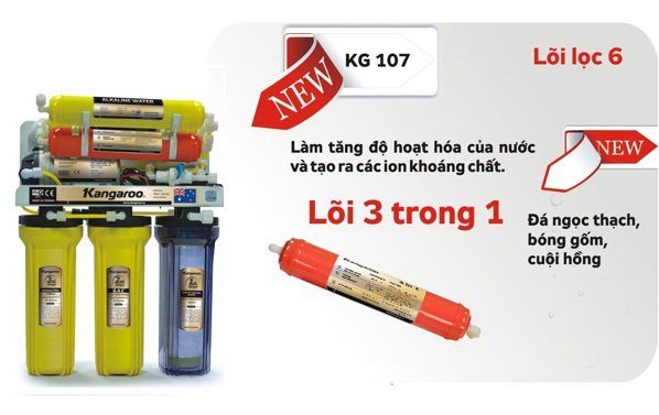 Máy lọc nước Kangaroo KG107 ko vỏ