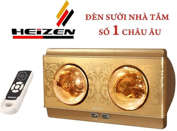 Đèn sưởi 2 bóng Heizen HE2BR có đk