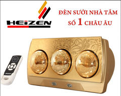 Đèn sưởi 3 bóng Heizen HE3BR CÓ ĐK